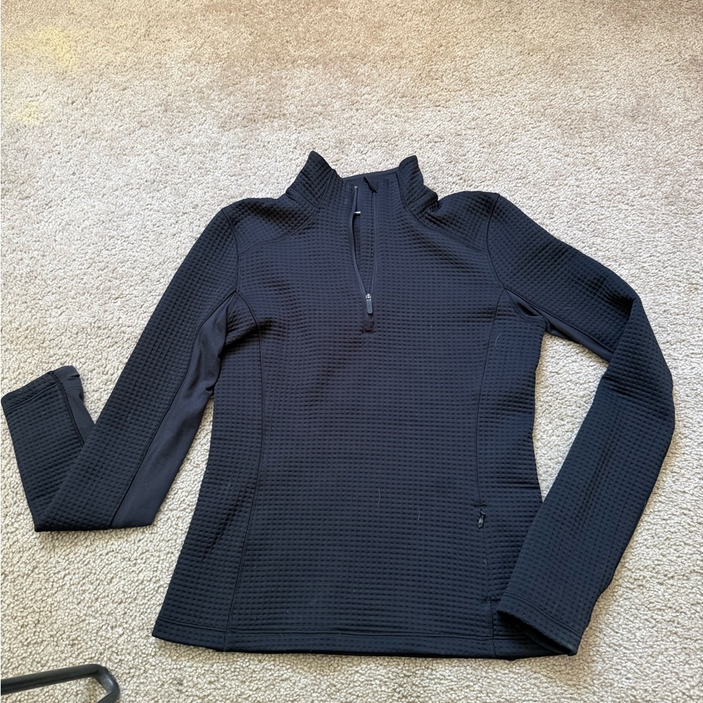 Lululemon Black Waffle Half-Zip